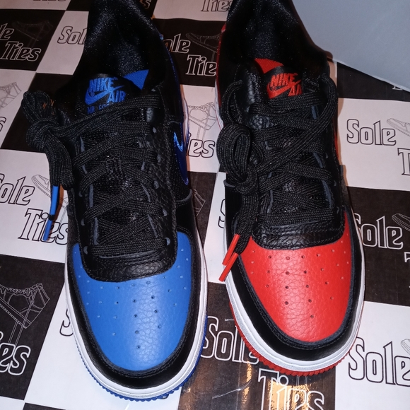 Nike Air Force 1 LV8 82 Low AF1 Bred & Royal - Picture 3 of 8
